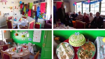 90 birthday candles for Wigston care home